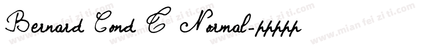 Bernard Cond T Normal字体转换